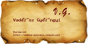 Vadász Gyöngyi névjegykártya
