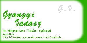 gyongyi vadasz business card